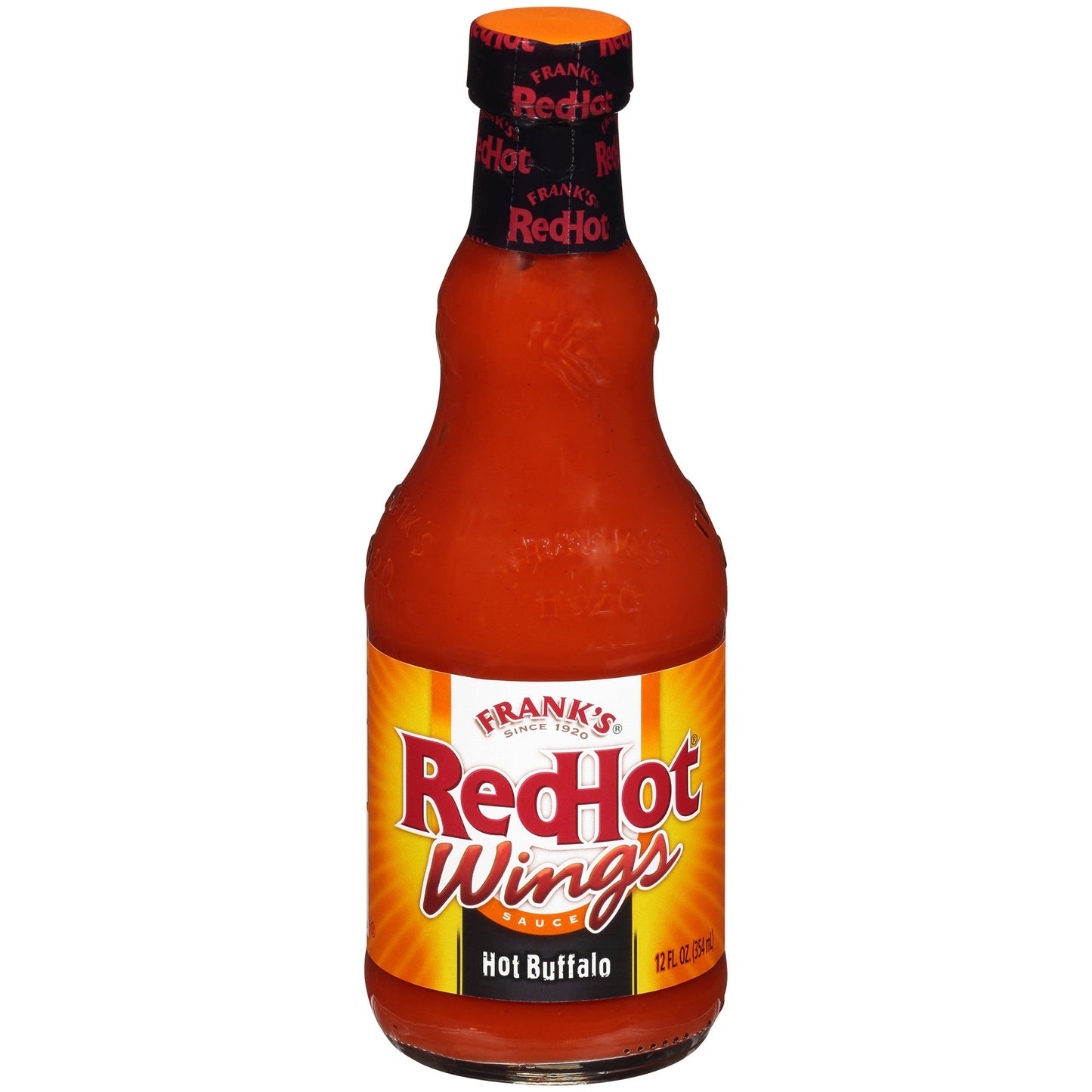 Frank's Redhot Buffalo Wing Hot Sauce Bottle; 12 Fluid Ounce; 12 Per Case - High Mart Wholesale