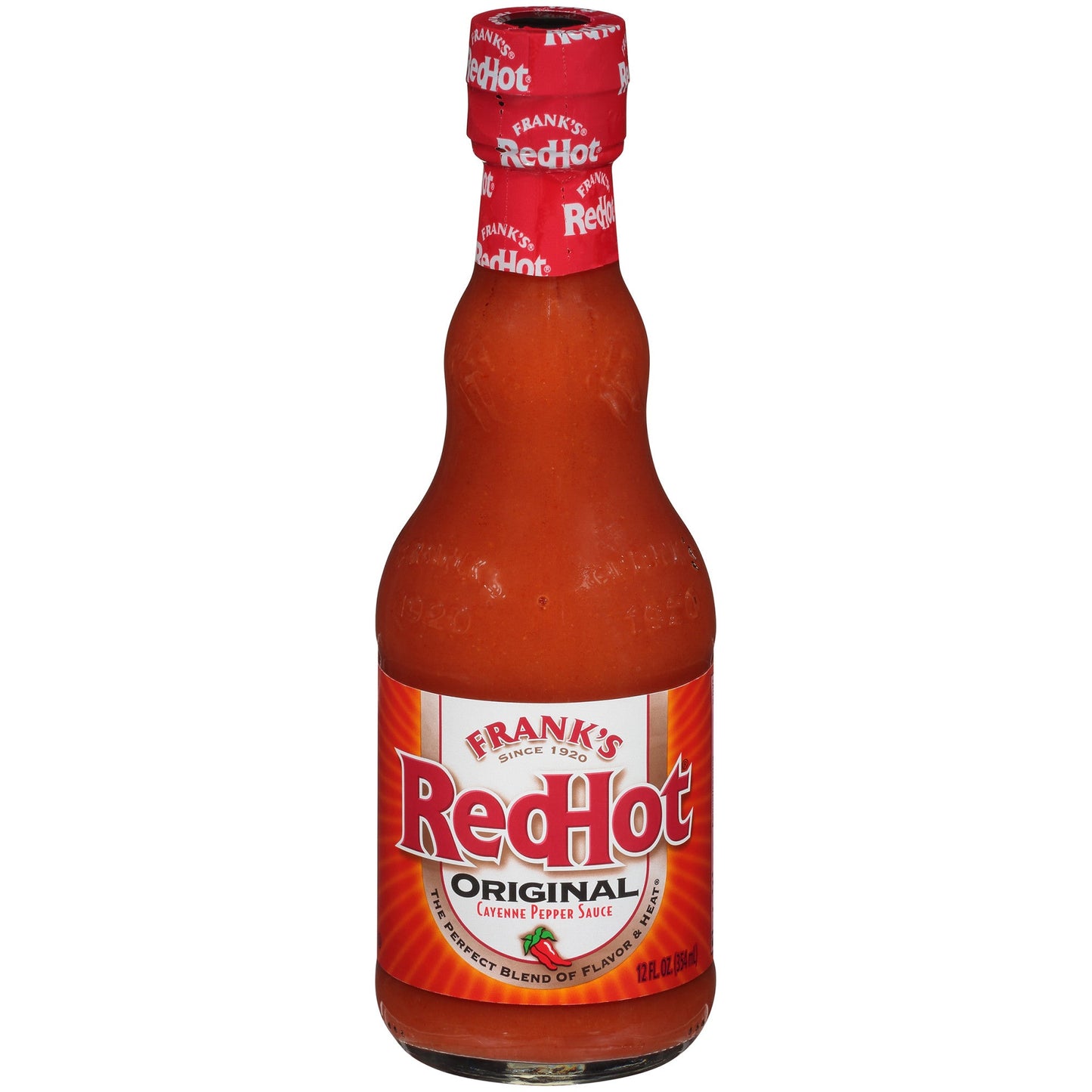 Frank's Redhot Original Cayenne Pepper Hot Sauce Bottle; 12 Fluid Ounce; 12 Per Case - High Mart Wholesale