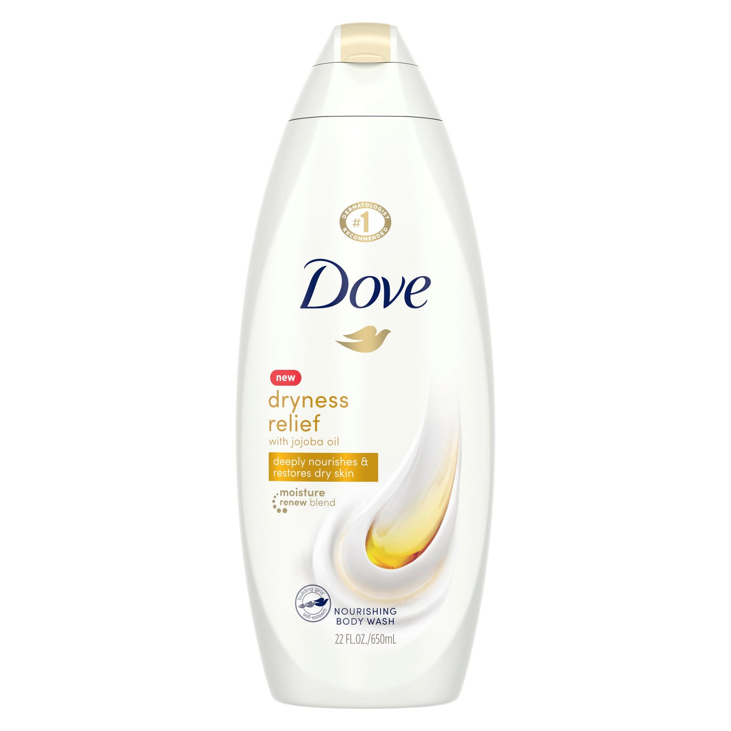 Dove Body Wash Dry Oil Moisture; 20 Fluid Ounce; 4 Per Case