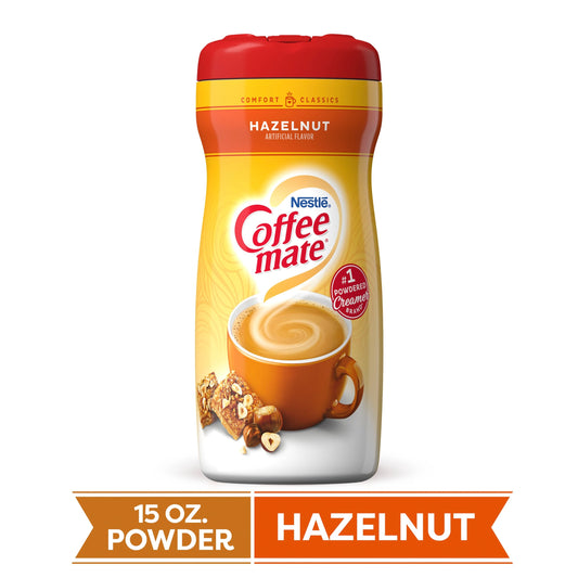 Coffee-Mate Hazelnut Powder Creamer; 15 Ounces; 6 Per Case - High Mart Wholesale