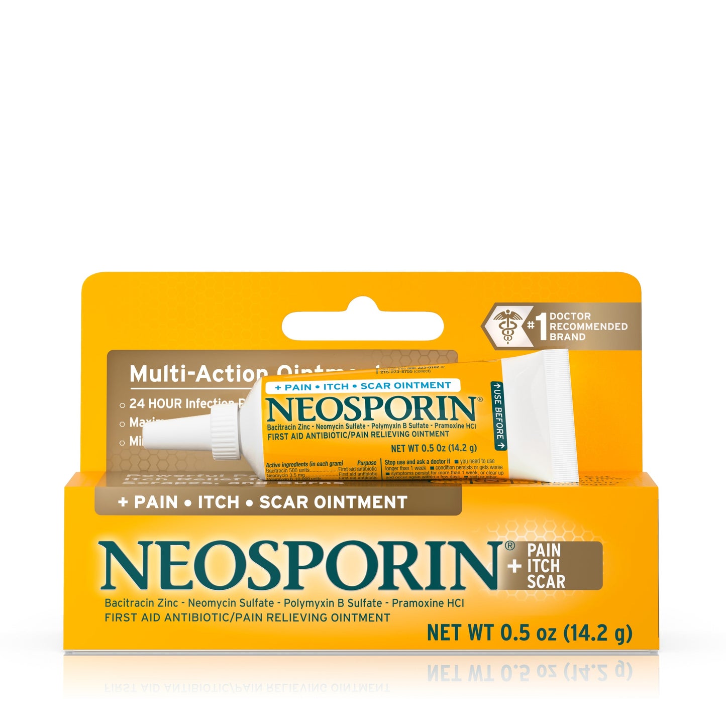 Neosporin +Pain Itch Scar Ointment; 0.5 Ounce; 6 Per Box; 12 Per Case - High Mart Wholesale