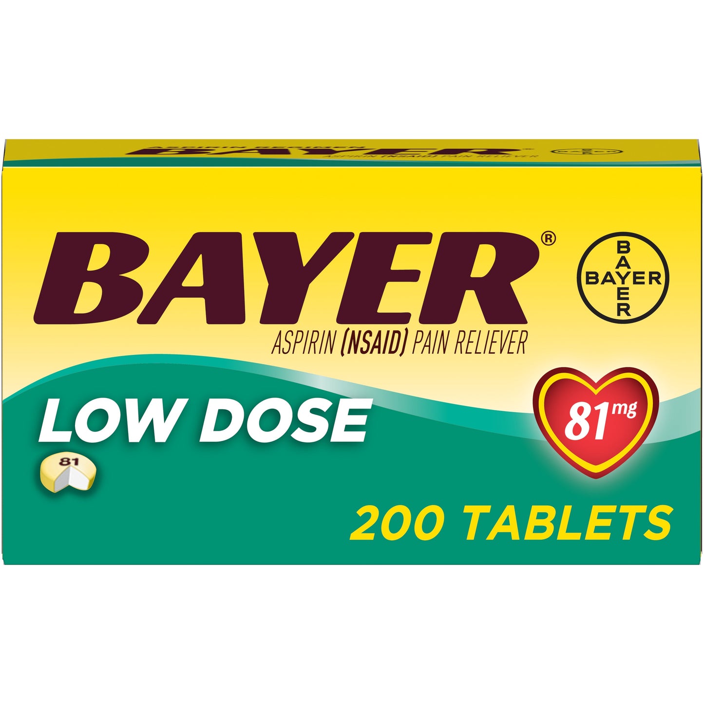 Bayer Low Strength Tablet 81Mg 200Ct; 200 Piece; 6 Per Box; 6 Per Case - High Mart Wholesale