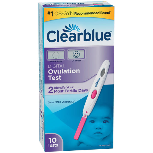 Clearblue Test Ovulation Digital; 10 Count; 3 Per Box; 4 Per Case - High Mart Wholesale