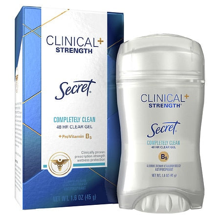 Secret Clinical Strength Clear Gel; 1.6 Ounces; 3 Per Box; 4 Per Case