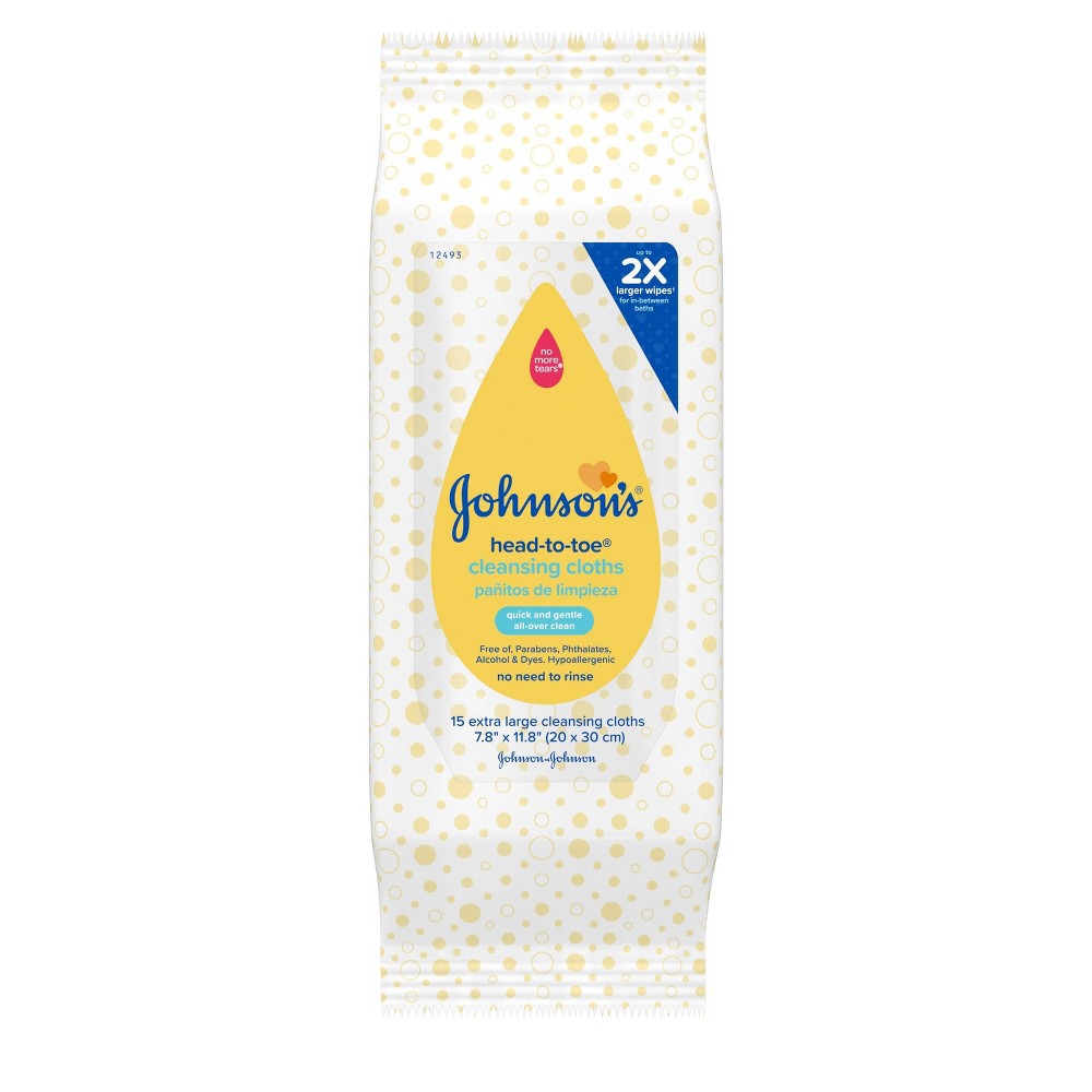 Johnson's Baby Johnsons Baby Cleansing Cloths; 15 Count; 6 Per Case - High Mart Wholesale