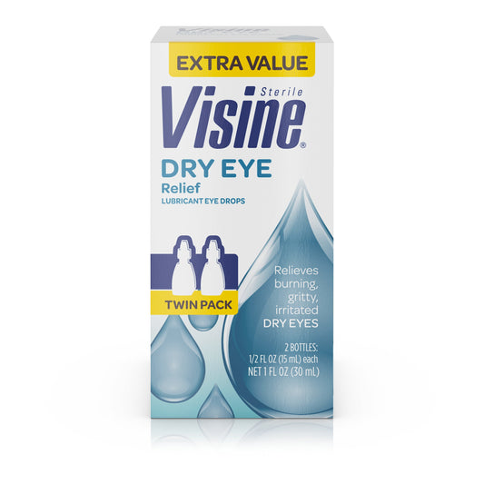 Visine Dry Eye Relief; 1 Fluid Ounces; 3 Per Box; 8 Per Case - High Mart Wholesale