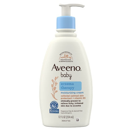 Aveeno Baby Eczema Cream; 12 Fluid Ounce; 3 Per Box; 4 Per Case - High Mart Wholesale