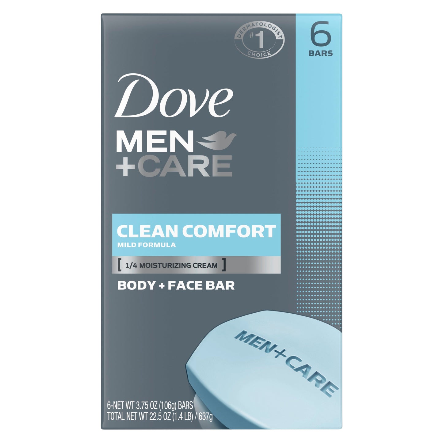 Dove Men+Care Clean Comfort Bar Soap; 22.5 Ounces; 12 Per Case