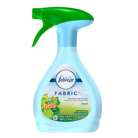 Febreze Fabric Freshener Gain Scent Original; 16.9 Ounce; 8 Per Case