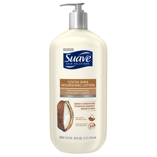 Suave Lotion Shea & Cocoa Butter; 32 Fluid Ounces; 4 Per Case - High Mart Wholesale