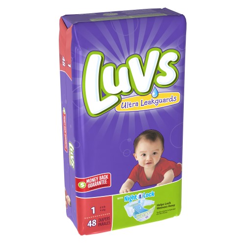 Luvs Diapers Jumbo Pack - Size 1; 48 Count; 2 Per Case