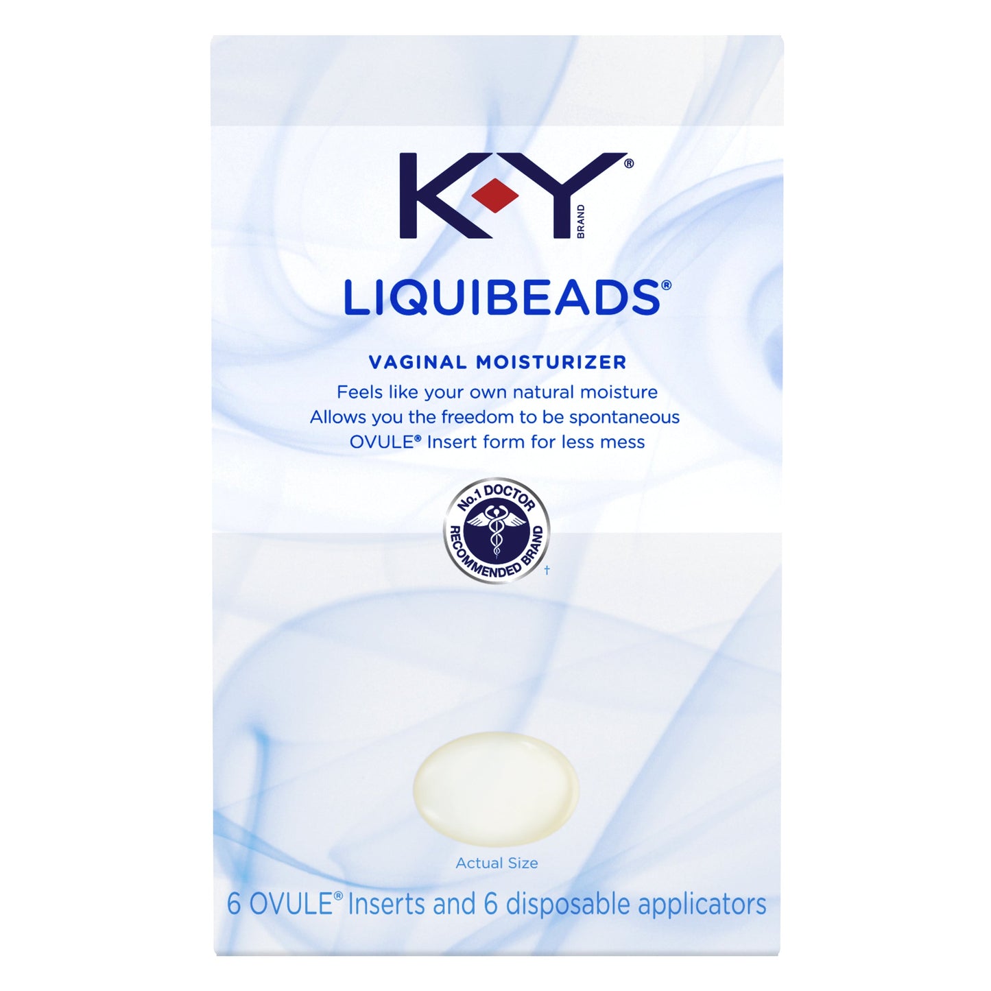 K-Y Liquibeads Vaginal Moisturizer; 6 Count; 3 Per Box; 8 Per Case - High Mart Wholesale