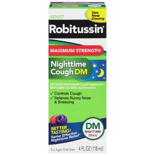 Robitussin Dm Max Nighttime; 4 Ounce; 3 Per Box; 8 Per Case