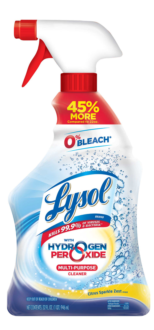 Lysol Citrus Power Multi Cleaner; 32 Fluid Ounces; 9 Per Case