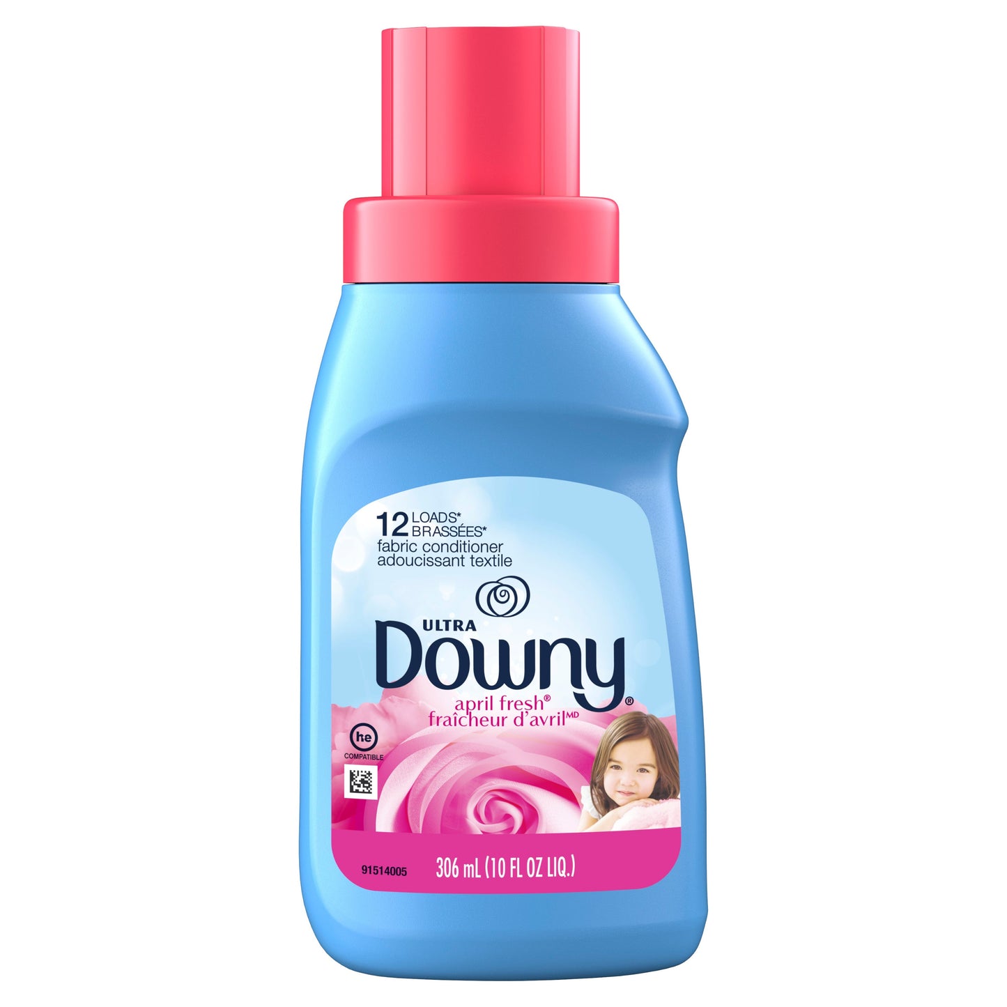 Downy 12 Loads April Fresh Liquid Fabric Conditioner; 10 Fluid Ounces; 12 Per Case