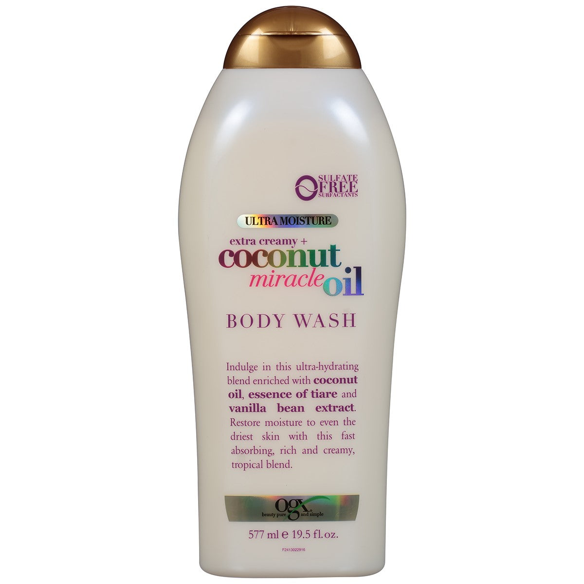 Ogx Coconut Moroccan Oil Body Wash; 577 Milliliter; 4 Per Case