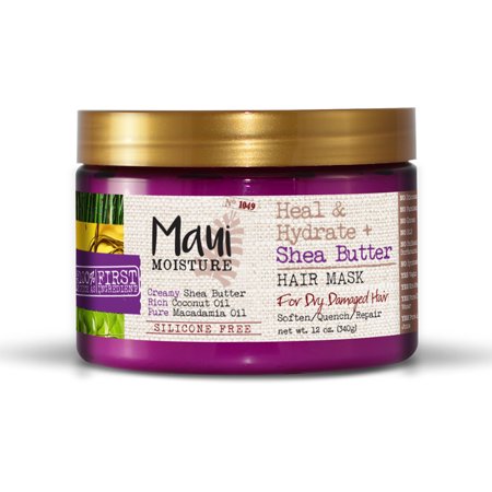 Maui Moisture Heal & Hydrate Shea Butter Hair Mask; 12 Ounce; 6 Per Case