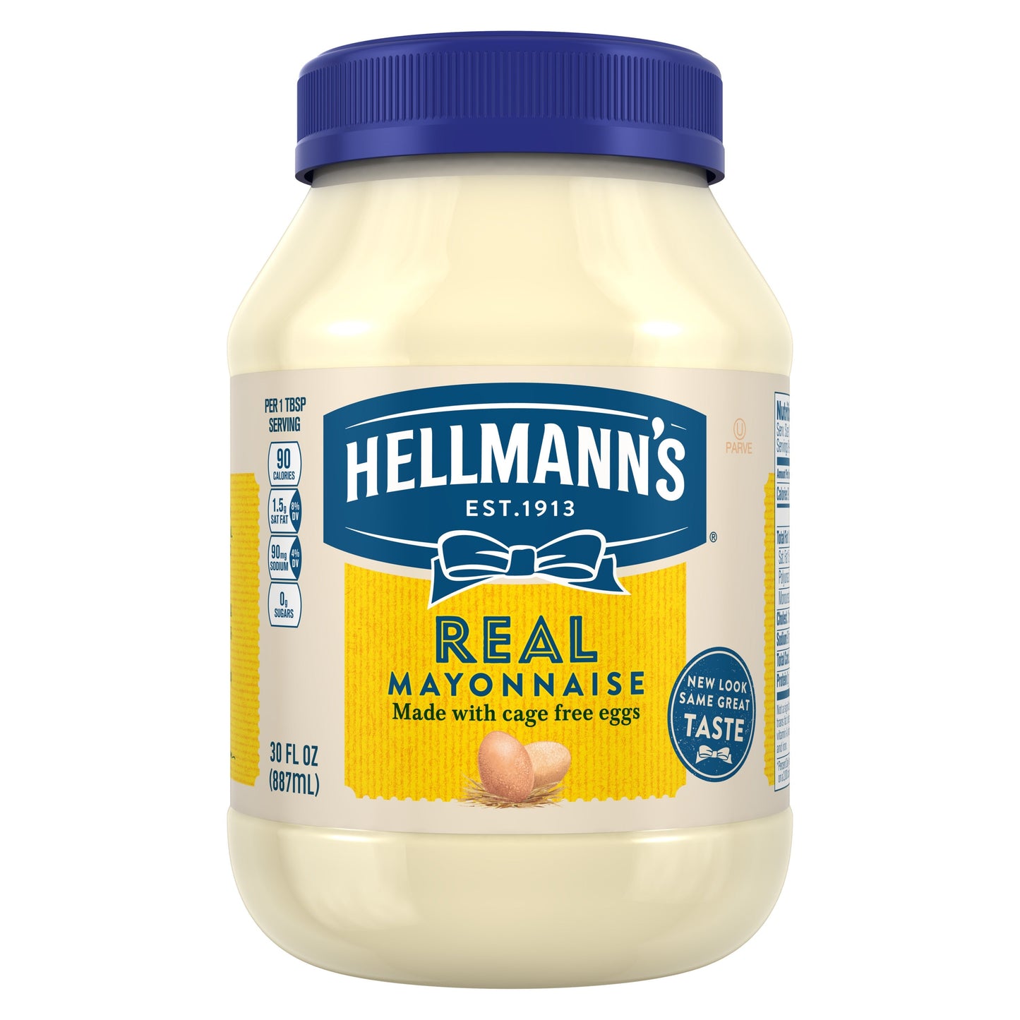 Hellmann's Real Mayonnaise Jar; 30 Fluid Ounce; 15 Per Case - High Mart Wholesale