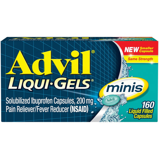 Advil Minis Liquid Gel Mini 160 Count; 160 Each; 3 Per Box; 4 Per Case - High Mart Wholesale
