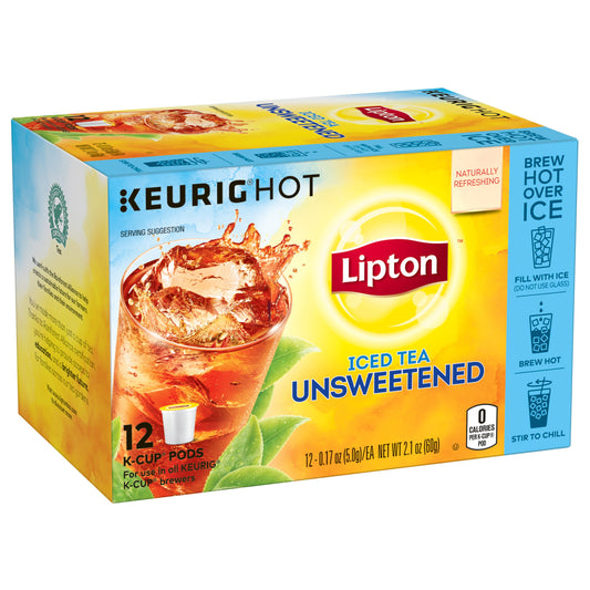 Lipton Iced Tea Unsweetened K-Cup; 12 Count; 6 Per Case