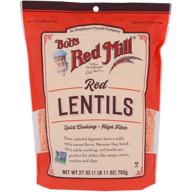 Bob's Red Mill Natural Foods Inc Lentils; 27 Ounces; 4 Per Case