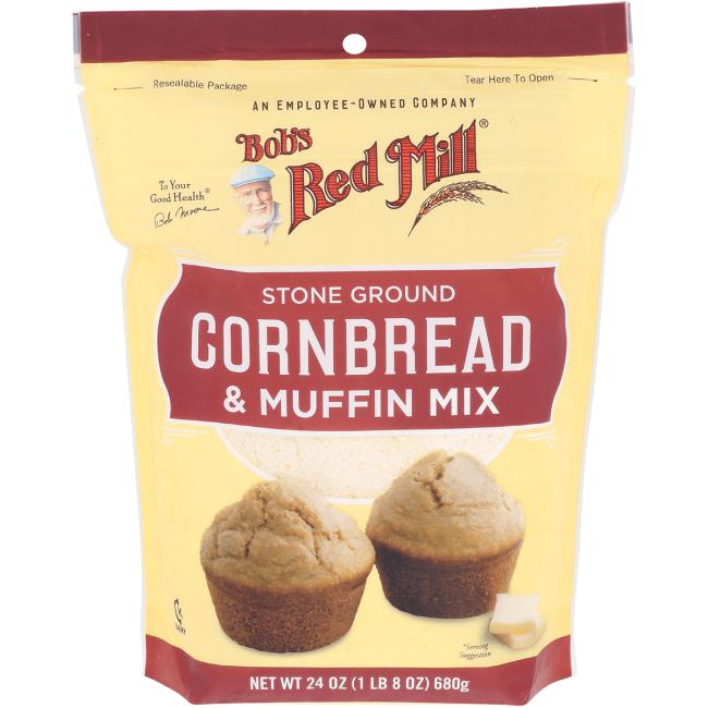 Bob's Red Mill Natural Foods Inc Cornbread Muffin Mix; 24 Ounces; 4 Per Case