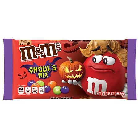 M&M's Peanut Butter Halloween Ghouls; 9.48 Ounces; 12 Per Case