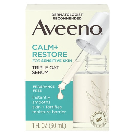 Aveeno Calm Triple Oat Serum; 1 Fluid Ounces; 3 Per Box; 4 Per Case - High Mart Wholesale