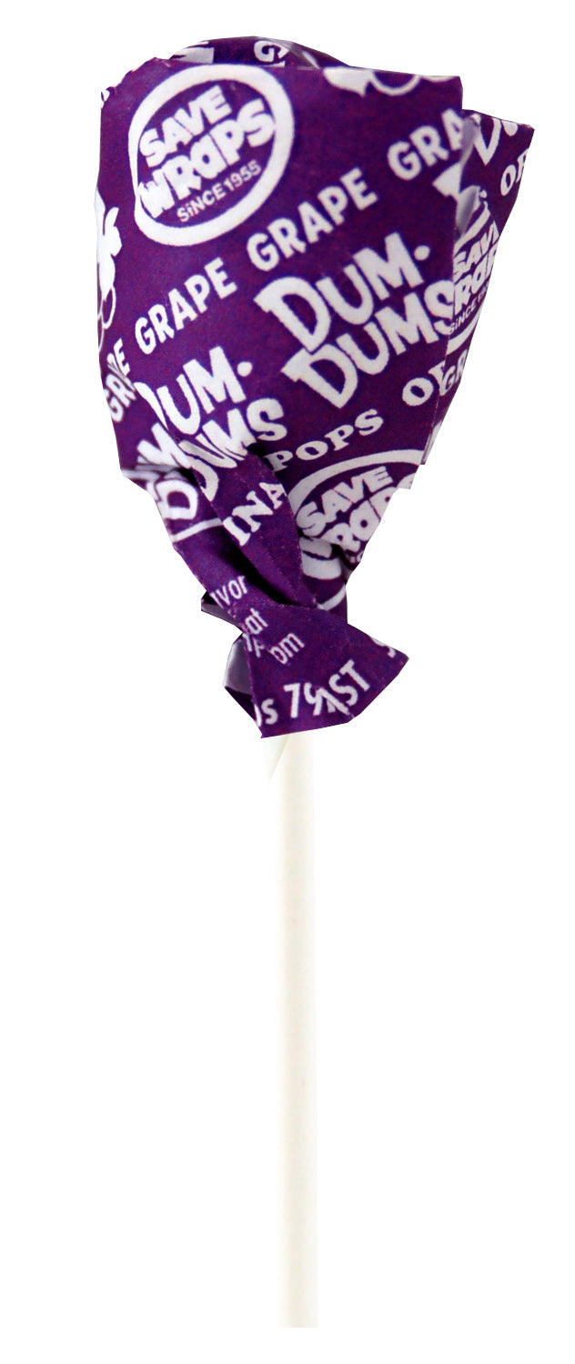 Dum Dums Pops Color Party Purple Grape; 12.8 Ounces; 4 Per Case