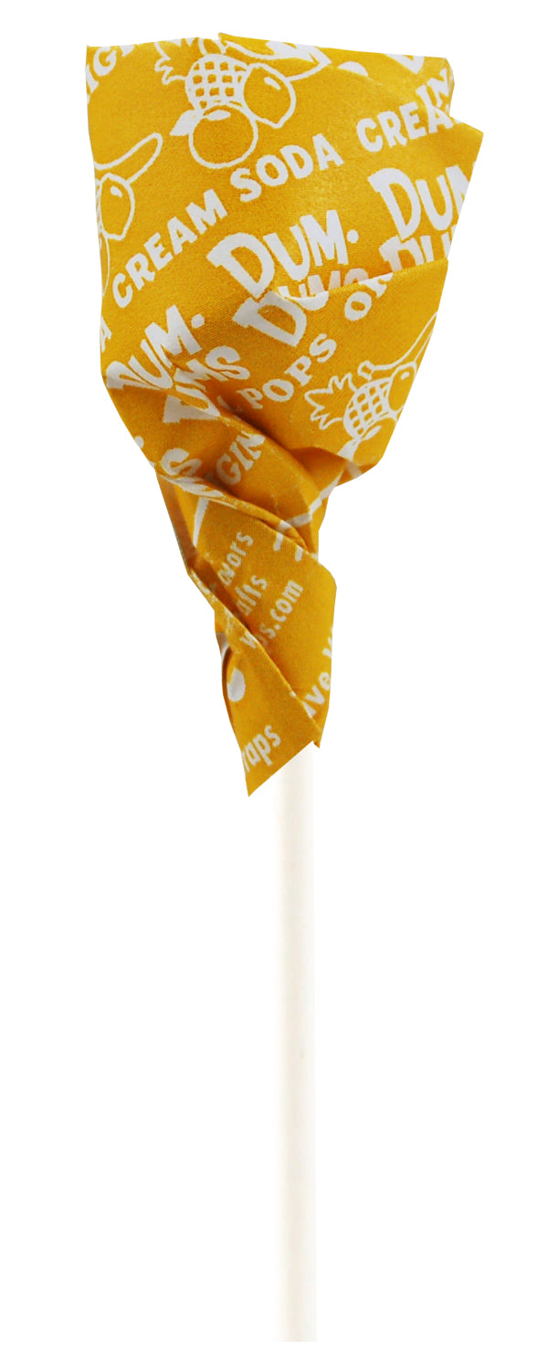 Dum Dums Pops Color Party Yellow Cream Soda; 12.8 Ounces; 4 Per Case