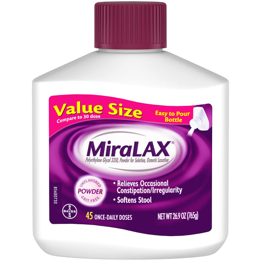 Miralax Miralax Easy Pour; 26.9 Ounces; 2 Per Box; 4 Per Case