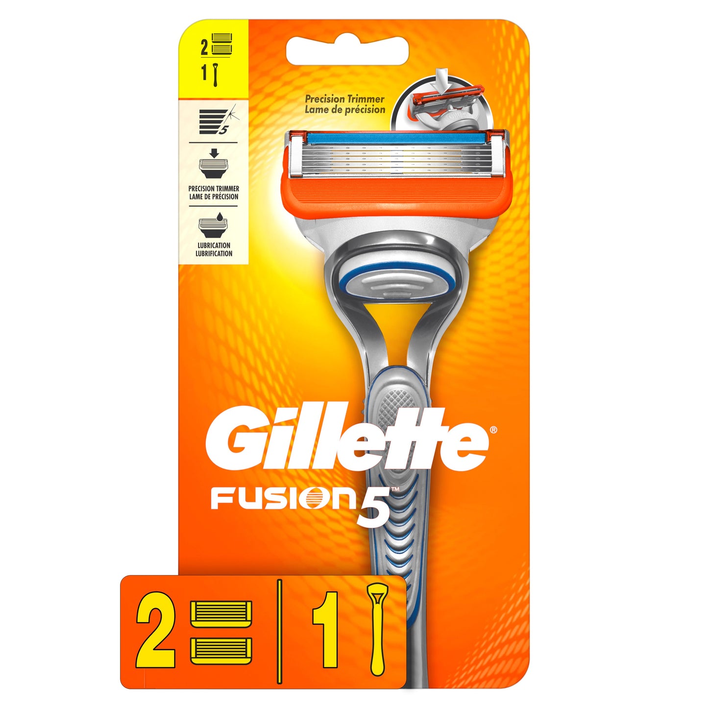 Gillette Razor Fusion Base; 1 Count; 6 Per Box; 6 Per Case