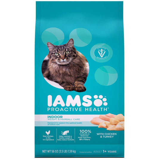 Iams Prohealth Indoor & Hairball Control; 3.5 Pounds; 4 Per Case