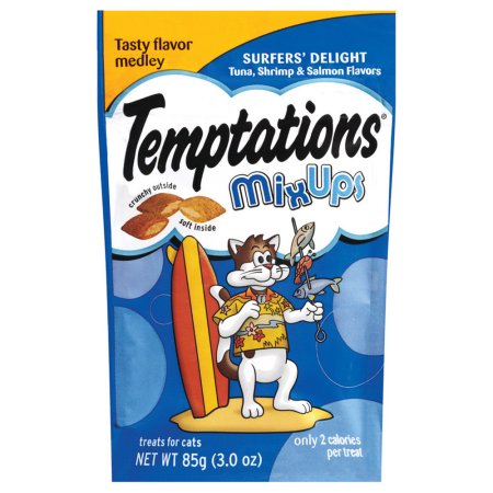 Whiskas Temptations Cat Treats Surfer Delight Mix Up; 3 Ounce; 12 Per Case