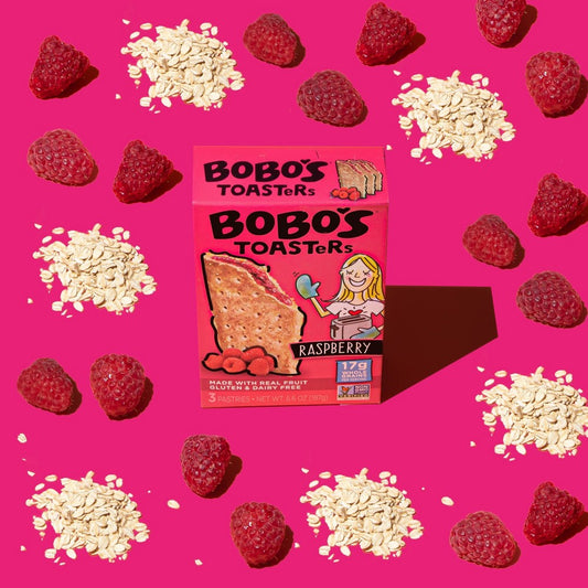 Bobo's Oat Bars Raspberry Toasters; 6.6 Ounces; 8 Per Case - High Mart Wholesale