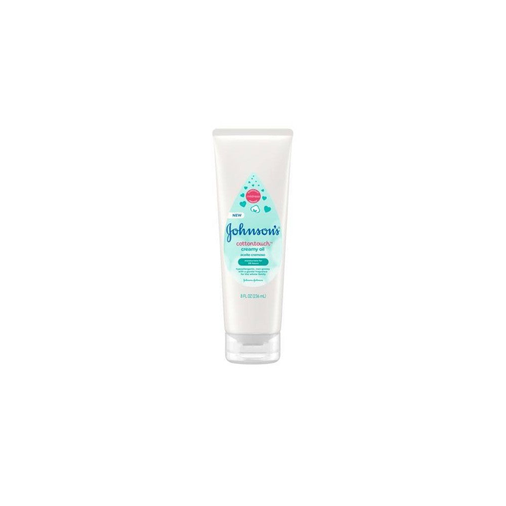 Johnson's Baby Baby Creamy Oil Cottontouch; 8 Ounce; 3 Per Box; 8 Per Case - High Mart Wholesale
