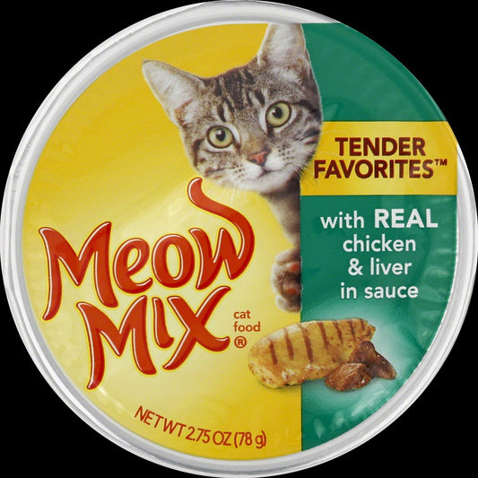 Meow Mix Tender Favorites Chicken Liver; 2.75 Ounce; 12 Per Case - High Mart Wholesale