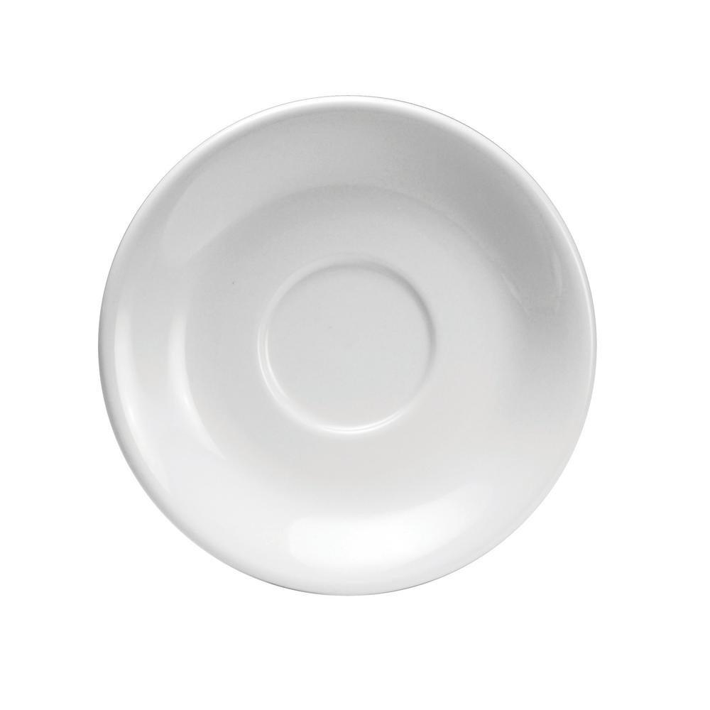 Buffalo Buffalo Cream White Saucer Jumbo 6 7/8"; 24 Each; 1 Per Case - High Mart Wholesale