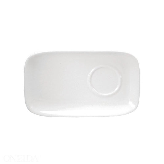 Oneida Buffalo Cream White Saucer Rectangle 8"X5"; 36 Each; 1 Per Case - High Mart Wholesale