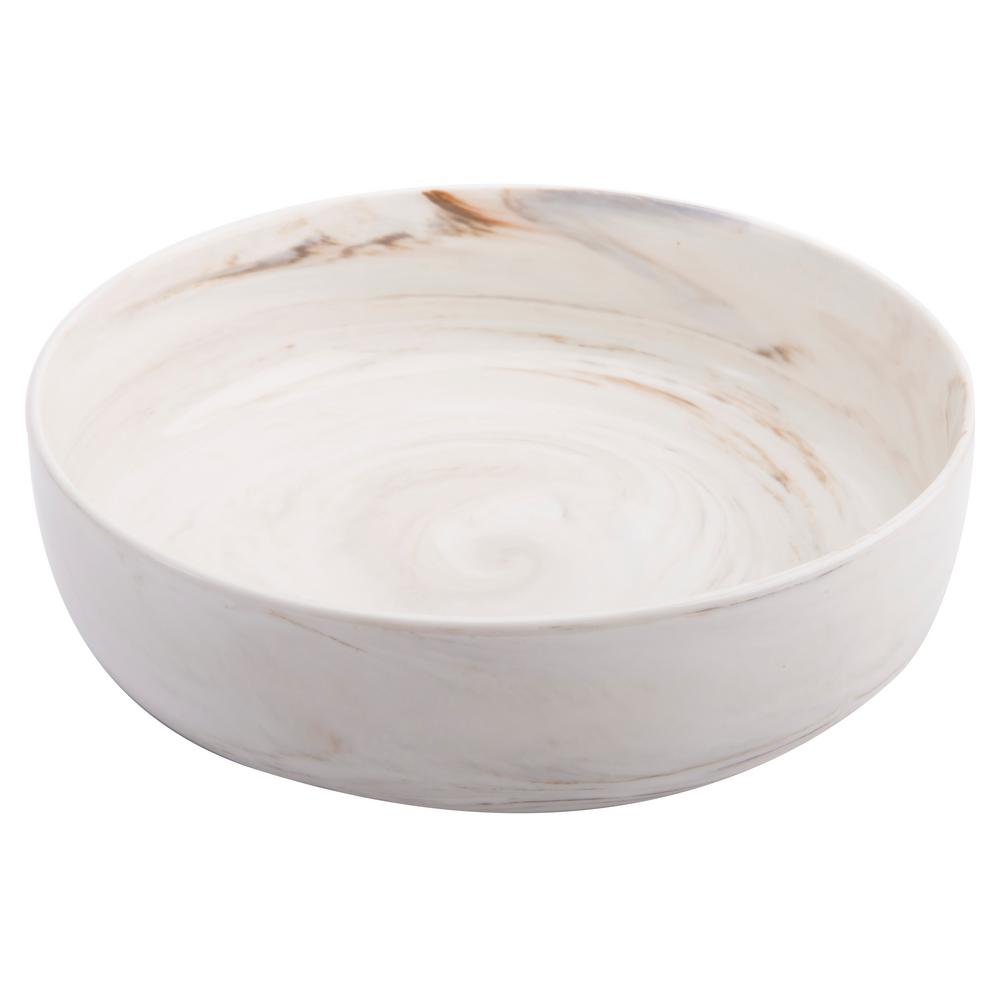 Oneida Bowl Deep Marble Undecorated; 6 Each; 1 Per Case - High Mart Wholesale