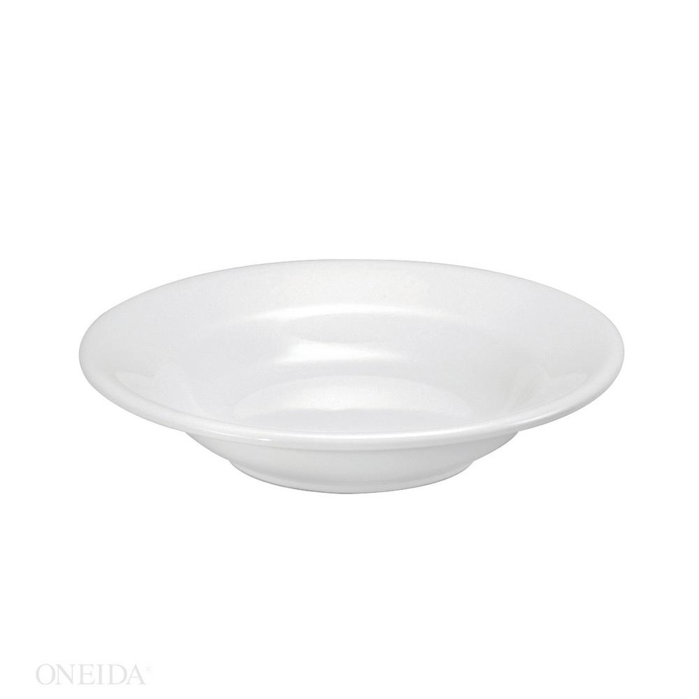 Oneida 15 Ounce Buffalo Cream White Soup Rimmed Bowl; 24 Each; 1 Per Case - High Mart Wholesale