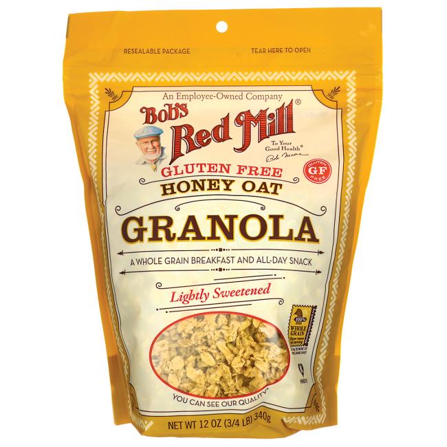 Bob's Red Mill Natural Foods Inc Gluten Free Honey Oat Granola; 12 Ounces; 4 Per Case