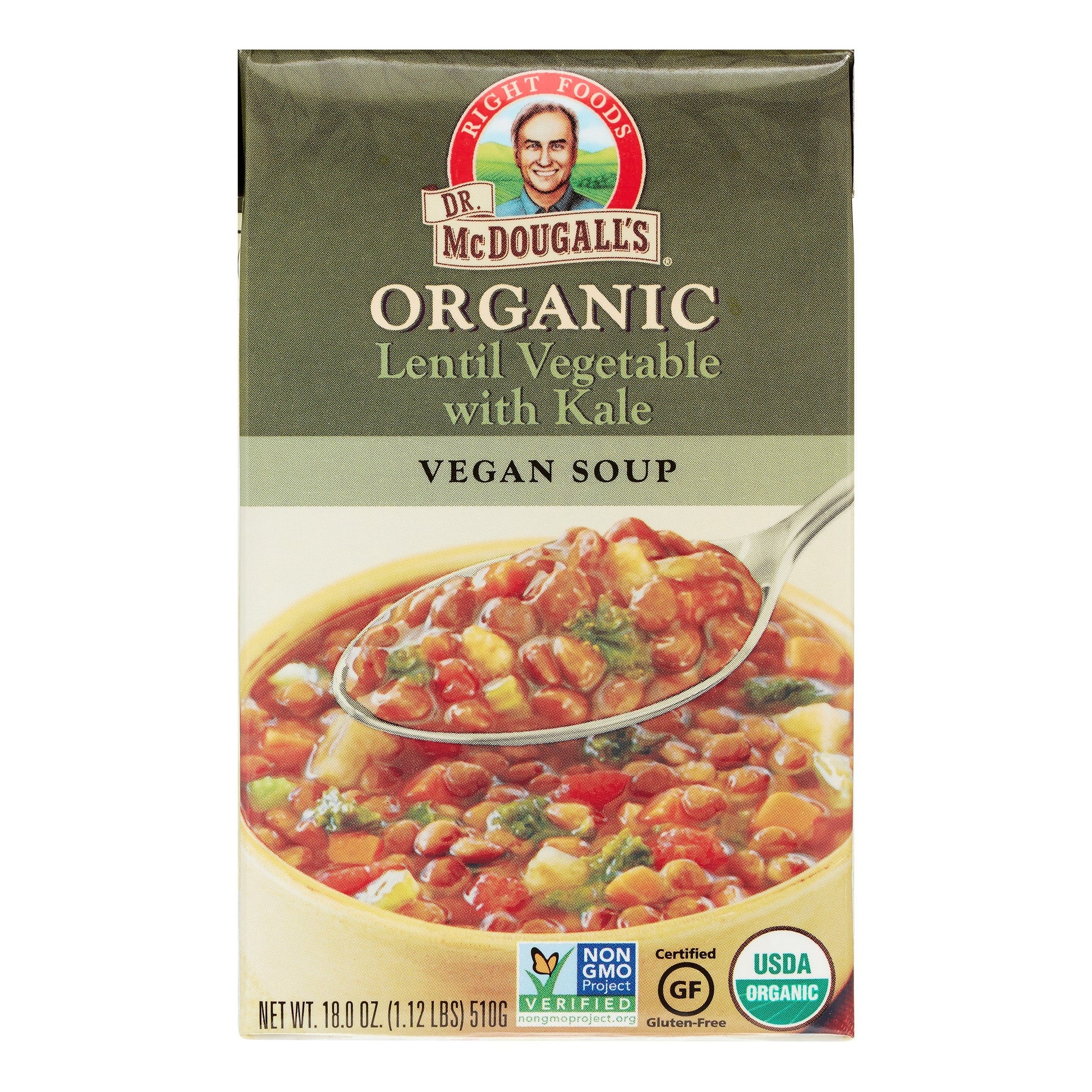 Dr. Mcdougall's Organic Lentil Vegetable Soup Ready To Serve; 18 Ounces; 6 Per Case - High Mart Wholesale