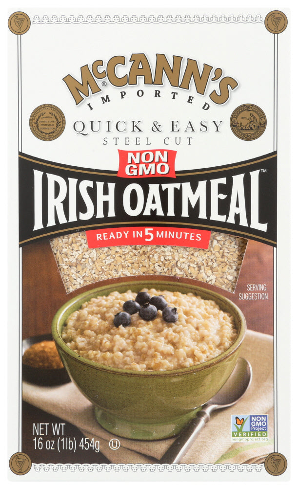 Mccanns Quick & Easy Steel Cut Non Gmo Irish Oatmeal; 16 Ounces; 12 Per Case - High Mart Wholesale