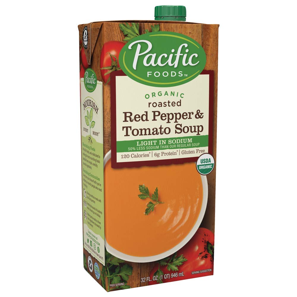 Pacific Foods Soup Roasted Red Pepper Tomato; 32 Fluid Ounces; 12 Per Case - High Mart Wholesale