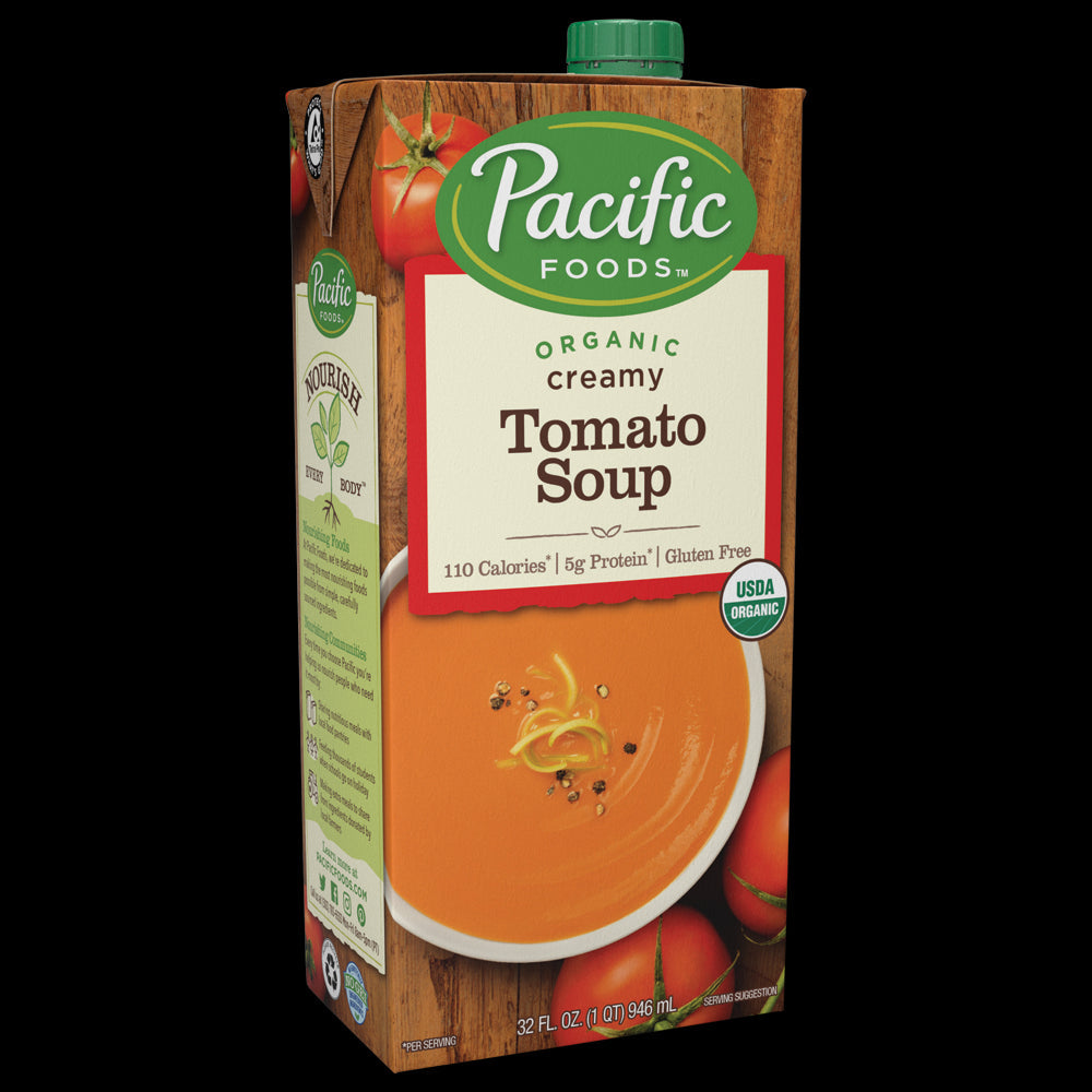 Pacific Foods Organic Creamy Tomato Soup; 32 Fluid Ounces; 12 Per Case - High Mart Wholesale