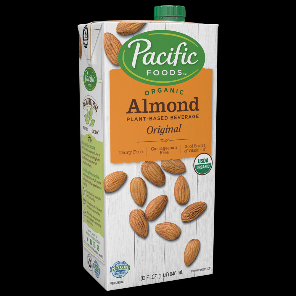 Pacific Foods Organic Original Almond Milk; 32 Fluid Ounces; 12 Per Case - High Mart Wholesale