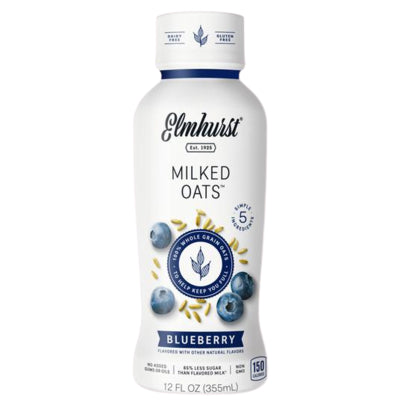Elmhurst Milked Milked Oats Blueberry; 12 Fluid Ounces; 12 Per Case