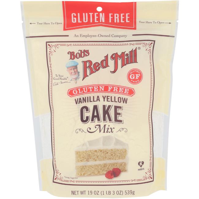 Bob's Red Mill Natural Foods Inc Gluten Free Vanilla Yellow Cake Mix; 19 Ounces; 4 Per Case