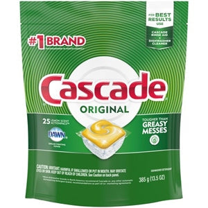 Cascade Cascade Action Pacs Lemon Scent; 25 Count; 1 Per Box; 5 Per Case